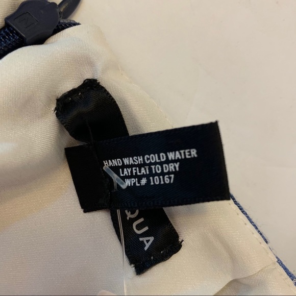 Aqua Blue Brocade Mini Pleated Flare Skirt NWT - Picture 7 of 10